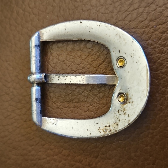 Vintage 1990s Two-tone Scroll Belt Buckle - Picture 3 of 5